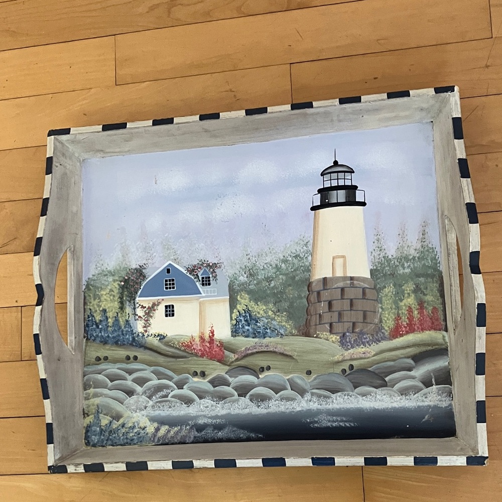 Nautical Lighthouse Serving Tray